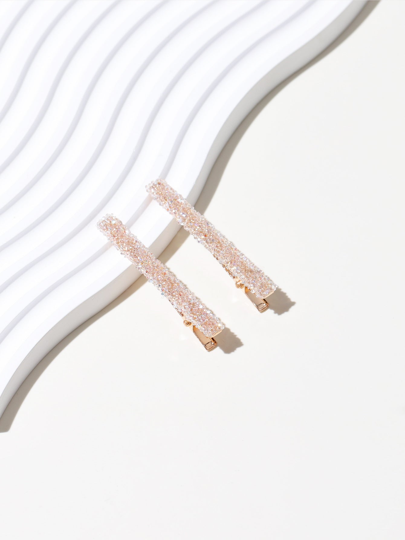 Wholesale New Simple and Fashionable One-word Duckbill Clip Internet Popular Full Diamond Super Flash Bangs Side Clip Hair Accessories Hair Clip